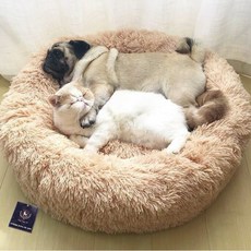 DING DONG PET 寵物柔軟甜甜圈墊, 奶油橙