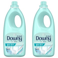 다우니 실내건조 플러스 초고농축 섬유유연제 프레시 클린 본품, 2L, 2개