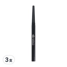 MEKO 濃密愛戀旋轉眼線筆 V-002, 24小時持久, 愛戀濃黑, 3支