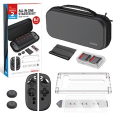 JOYTRON Nintendo Switch 2配件多合一入門組 7件組, 1套, 黑色, SW2-KIT01