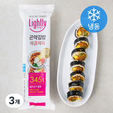 라이틀리 매콤제육 곤약김밥 (냉동), 220g, 3개