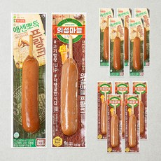 롯데햄 의성마늘 프랑크 6P + 에센뽀득 프랑크 6P, 840g, 1세트 1세트