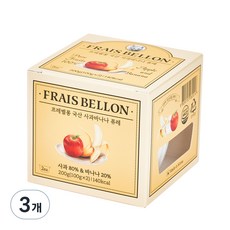 프레벨롱 국산 과일퓨레, 사과바나나, 200g, 3개