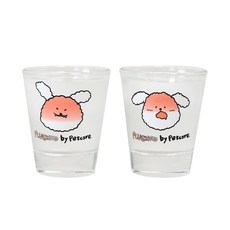 펫케어 으르렁 헤롱헤롱 변온 소주잔 2종 세트, 혼합색상, 1세트