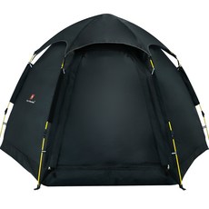 원터치 텐트-추천-스위스마운틴 헥사돔 원터치 텐트, BLACK, 5인용
