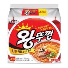 왕뚜껑 봉지라면, 4개