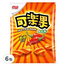 可樂果 豌豆酥 酷辣口味, 24g, 6包