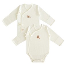 BABY&I 幼兒款刺繡夏季包屁衣2件套裝