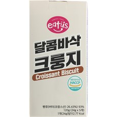 이더스 달콤바삭 크룽지 과자 5p, 120g, 1개