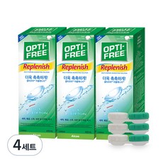 옵티프리 리플레니시 렌즈세정액 3p + 렌즈케이스 3p, 420mL, 4세트