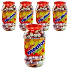 멘토스 미니 푸르티 츄잉캔디, 1kg, 5개 1000g, 5개