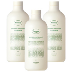Bebesup Home洗衣精 棉花與奶油香 正裝, 1L, 3個