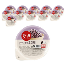 햇반 흑미밥, 210g, 12개 210g, 12개