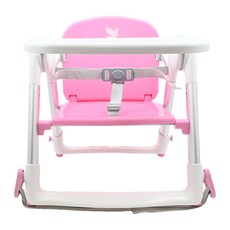 APRAMO flippa dining booster 可攜式兩用兒童餐椅, 6個月-3歲/15公斤, 41 x 40 x 48cm, 糖果粉