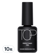 DGEL 美甲封層膠, IRON 防刮封層凝膠, 14ML, 單一顏色, 10瓶