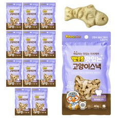 에이비에스엘 고양이 뽀로로 맛있는 스낵, 혼합맛(참치/닭고기), 40g, 12개 참치 + 닭고기 혼합맛, 12개