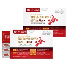 Chong Kun Dang 鍾根堂 鐵葉酸維生素D膠囊Plus, 60顆, 2盒