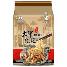 大甲佳旭 大甲麻醬乾麵 Set 4包, 嚴選高級小麥粉麵粉, 非油炸麵條, 無添加防腐劑
