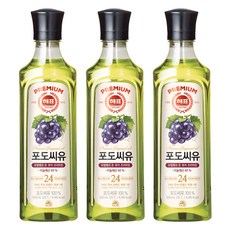 사조해표 포도씨유, 500ml, 3개