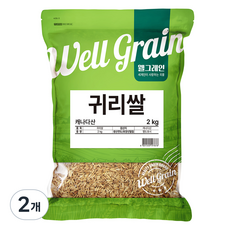 웰그레인 귀리쌀, 2kg, 2개