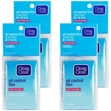 Clean&Clear 可伶可俐 魔力吸油面紙 60枚入, 60張, 4包