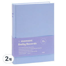 Momodi Moment Record Made彩色筆記本, 2個, 獨立藍
