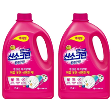 테크 산소크린 액체형 표백제 본품, 2.4L, 2개