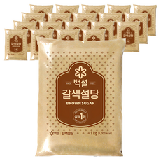 백설 갈색설탕, 1kg, 20개
