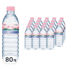 크리스탈 생수, 500ml, 80개