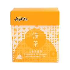 High Tea 伂橙 漢方茶 人蔘黃耆茶, PLA玉米澱粉環保材質立體茶包, 無添加人工香料, 不含咖啡因, 4克x10入, 4g, 10入, 1盒
