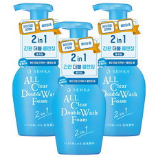 센카 올 클리어 더블 워시 폼 클렌저, 150ml, 3개 150ml, 3개
