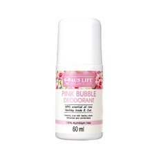 AUS LIFE 澳思萊 粉紅綠茶體香劑60ml，滾珠設計，玫瑰精華，不含鋁鹽，清新香氛, 60ml, 1瓶