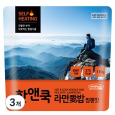 이지밥 핫앤쿡 라면애밥 짬뽕맛, 110g, 3개