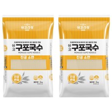 몽고식품 구포국수 진공소면, 3kg, 2개