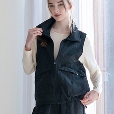 女款高領拉鍊背心