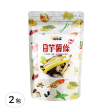元氣家 綜合芋薯條，香甜酥脆，糖鹽調味, 120g, 2包