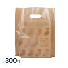 담다 의류 평판타공 양장 비닐쇼핑백 PE 35 x 45 cm, 금색 무지, 300개