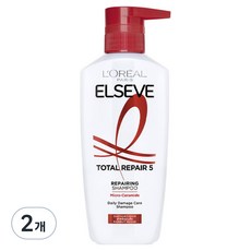 로레알파리 엘세브 토탈 리페어 5 샴푸 멜론 프루티 플로럴향, 620ml, 2개