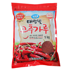 국산 태양빛 고추가루 김치 깍두기용, 1kg, 1개