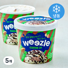 롯데웰푸드 위즐 아몬드쿠키 아이스크림 (냉동), 5개, 1개입, 660ml