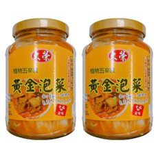 大榮 黃金泡菜, 清香、開胃、爽口, 豐富活性乳酸菌, 360g, 2罐
