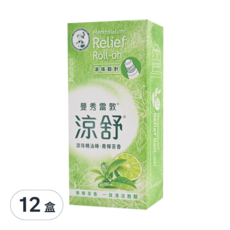MENTHOLATUM 曼秀雷敦 涼舒滾珠精油棒 清檸茶香, 輕巧便捷 清涼舒暢, 12盒