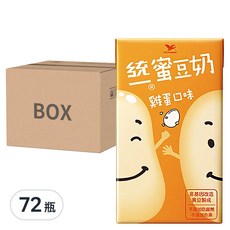 統一 蜜豆奶 雞蛋口味, 250ml, 72入