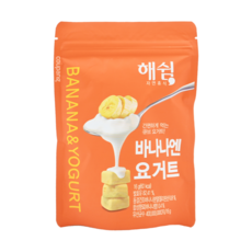 Haeswim 寶寶優格餅乾, 含50%水果果粒, 急速冷凍乾燥製成, 含20億個活性乳酸菌, 香蕉原味, 16g, 1包