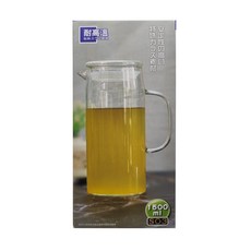日安工坊 玻璃蓋直身壺, 1500ml 耐熱玻璃壺, SO3, 1.5L, 1個