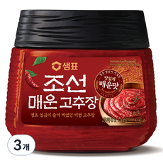 샘표 조선 매운 고추장, 1kg, 3개