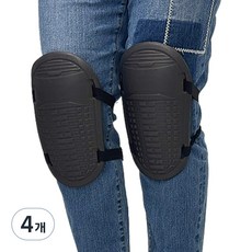 Inpishop盾牌型高密度工作用護膝 2入 黑色, 4個