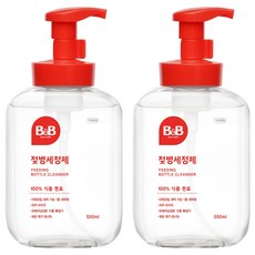 비앤비 젖병세정제 거품형 리뉴얼, 550ml, 2개