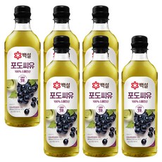 백설 포도씨유, 900ml, 6개