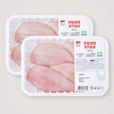 목우촌 무항생제 인증 닭가슴살 (냉장), 400g,